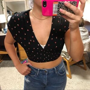 Free People Crop Top Blouse